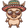 Pig Sombrero Wild Boar