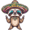 Sloth Funny Sombrero
