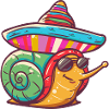 Snail Funny Sombrero