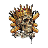 Skull/Skull Crowned Fast-Food Royal