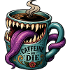 Monster-Mimic Kaffee-Koffein-Humor-Tasse