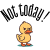 Not Today! Grumpy Duck Attitude T-Shirt