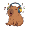 Capybara Music Singing