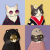 Cat Couture Quartet