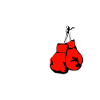 Heartbeat Boxing Gloves on Black