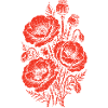 Crimson Poppy Bouquet