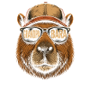 Grandpabara Capybara Cool, Funny