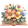 Livre fleuri