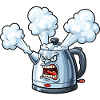 Angry Kettle Cartoon