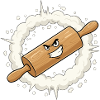 Angry Rolling Pin Cartoon