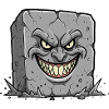 Cartoon Tombstone Grim Grin