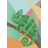 Green Chameleon Geometry Style