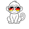 German flag monkey german Germany monkey