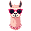 Llama with sunglasses