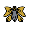 Golden Wings Silhouette