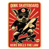 Oink Skateboard: Here Rolls the Law