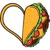 Taco Heart Love