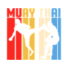 Muay Thai Silhouette Stripes