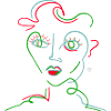 Neon Line Portrait