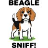 Hunde-Beagle-Schnüffelhund-Begleiterjagd