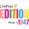 Limited edition Made in 1947