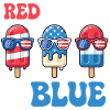 Red White Blue Patriotic Fourth July
