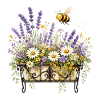 Bee-friendly flower box