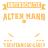  Alten Mann Mit Eine tischtennisschläger 