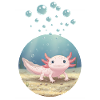 T-shirt design "Axolotl"