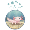 T-shirt design "Axolotl"