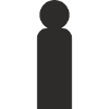 Minimalistische Mann Silhouette
