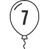 Balloon Number 7 – Birthday & Party Design