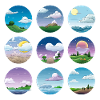 Circular Landscapes Day Night Collection