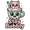 Bubble Tea T-Shirt Stay Bubbly Kawaii
