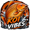 Koi Vibes Japanisches Karpfen-Kunstdesign