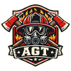 Flame helmet AGT fire brigade logo