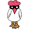 Chicken Funny Hen Chicken Caricature Comic
