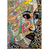 Visage abstrait en profil