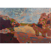 Paysage pastel mosaïque