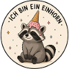 Einhorn Waschbär