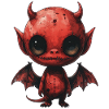 Creepy Cute Red Devil