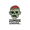 Zombie Loading Skull Graphic