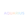Pastel Aquarius Gradient Typography