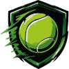 Tennis-Schild im Dynamik-Stil