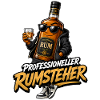 Professioneller Rumsteher Rum Flasche