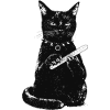 Cat with nail file