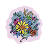 Buntes Blumenbouquet Illustration