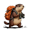 Exploring marmot otter hiking