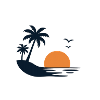Tropical Sunset Island