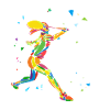 Badminton Queen Rainbow Smash